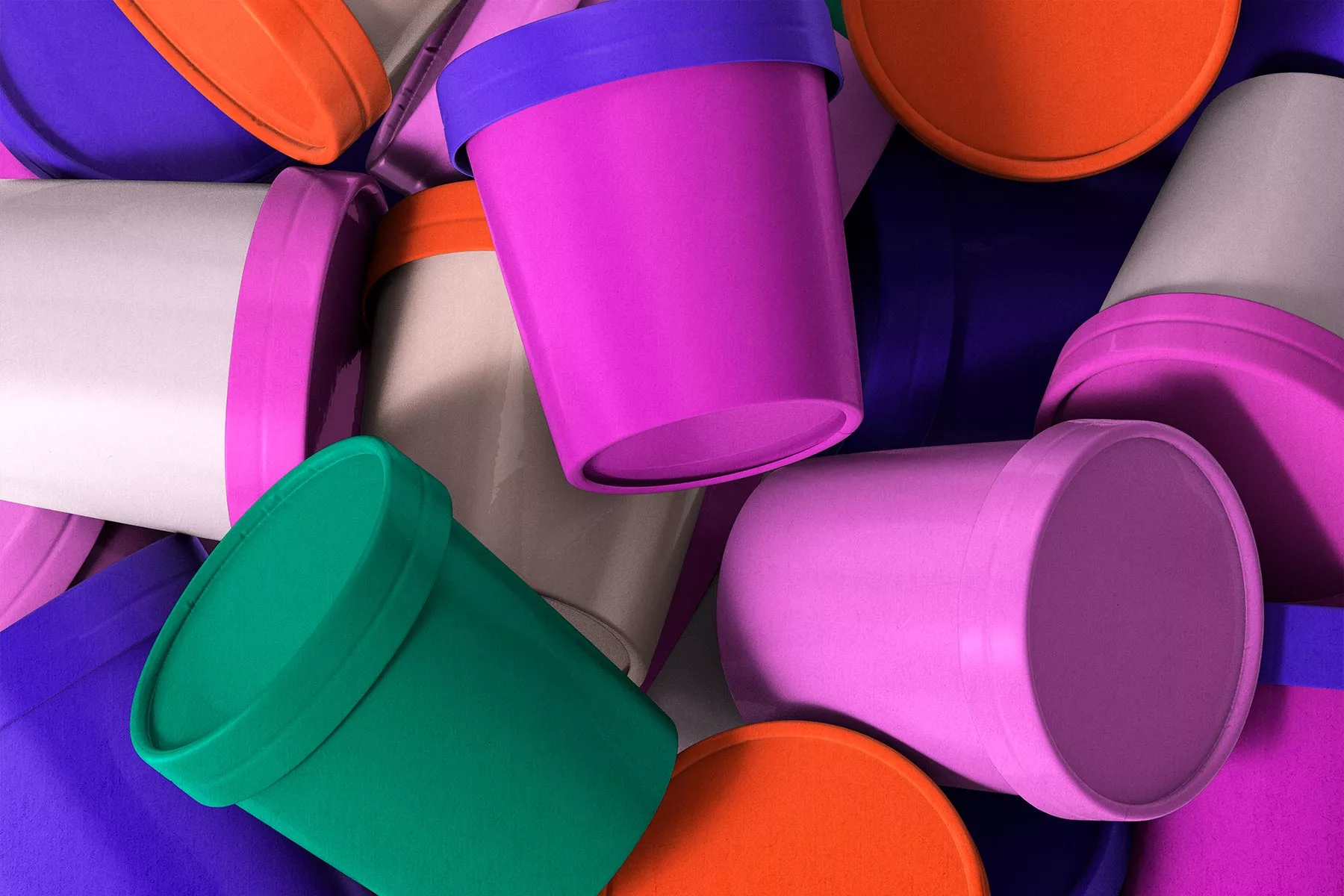 Packaging Ice Cream Cup Mockups