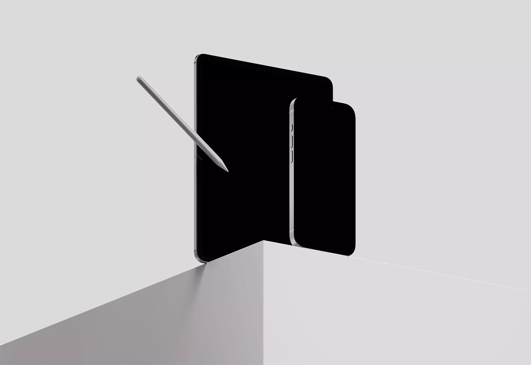 Tablet and Phone Showcase Screens Mockup