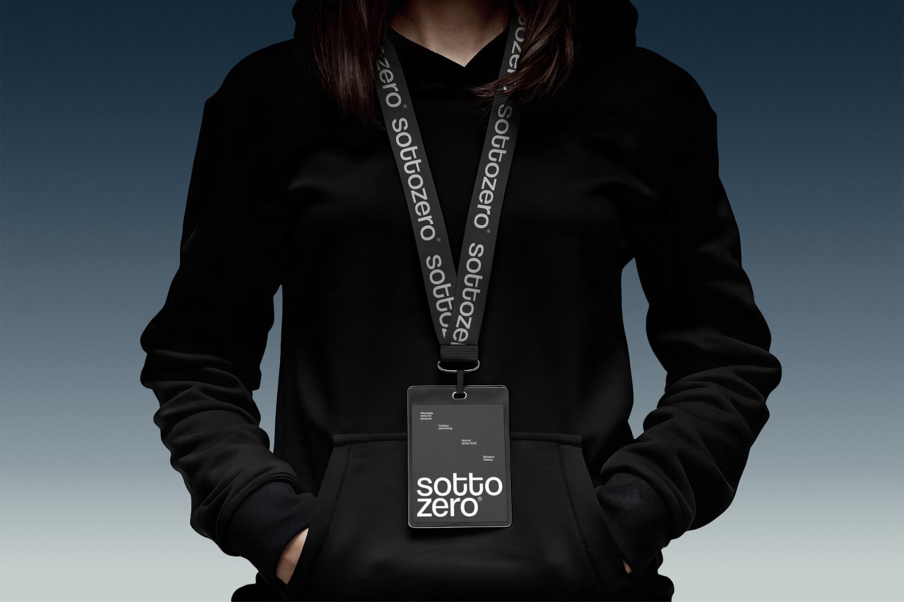Badge ID with Lanyard Photo-Realistic Mockup