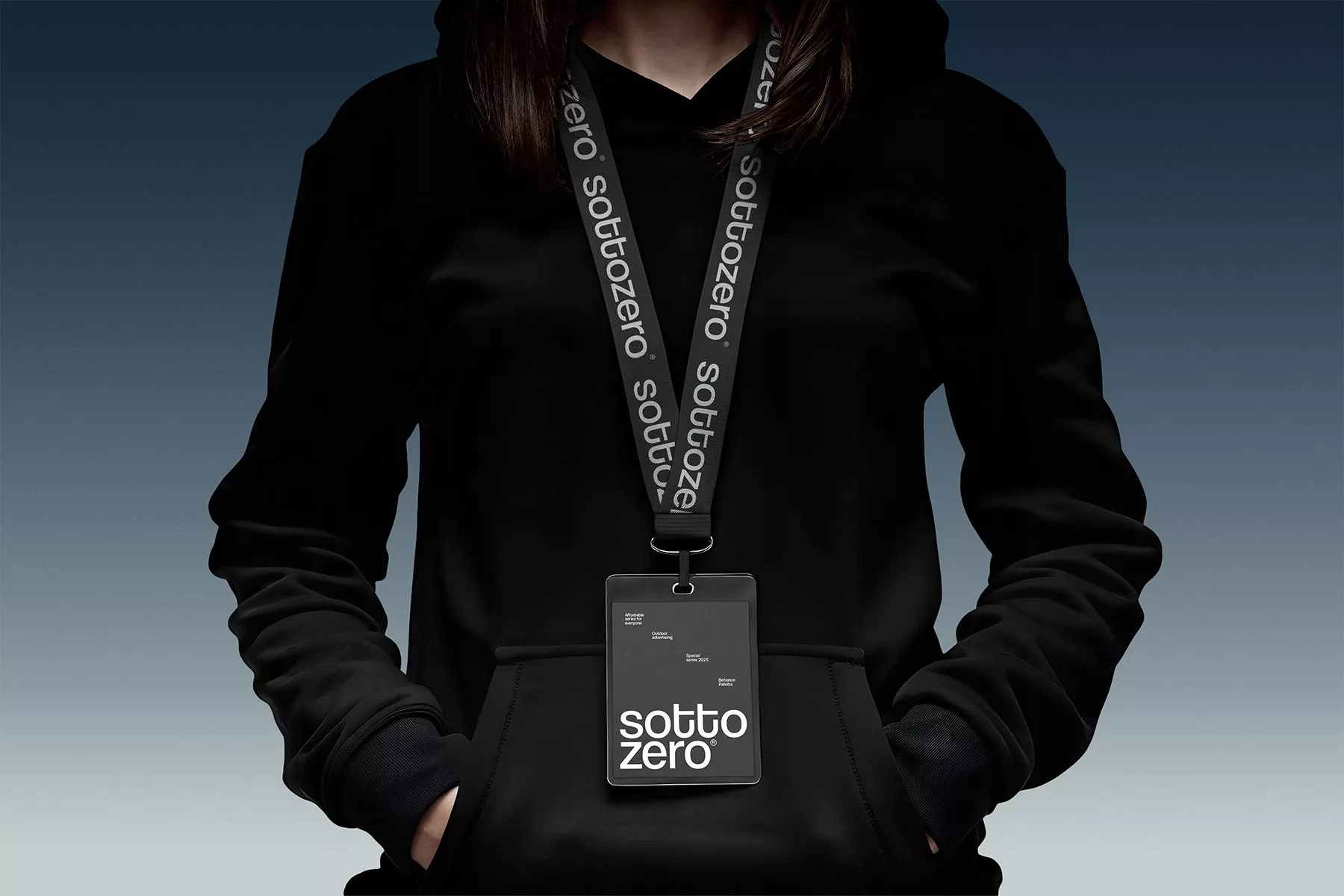 Badge ID with Lanyard Photo-Realistic Mockup