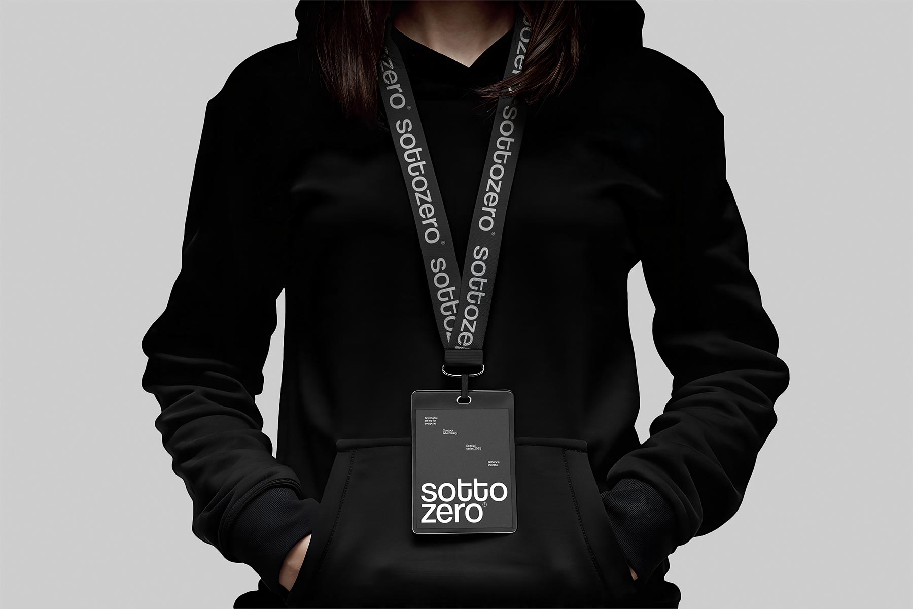 Badge ID with Lanyard Photo-Realistic Mockup