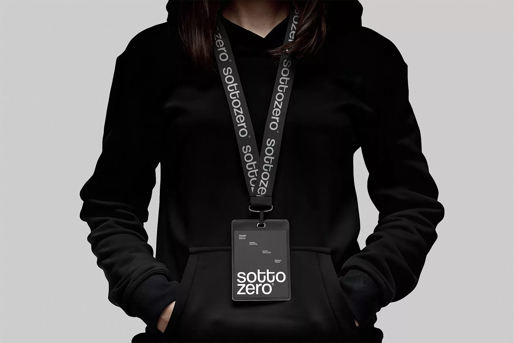 Badge ID with Lanyard Photo-Realistic Mockup