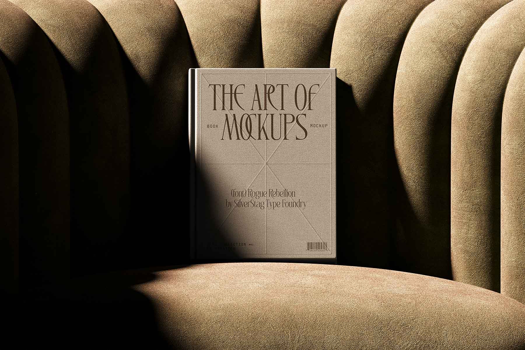 Cover Book Mockup PSD Scene