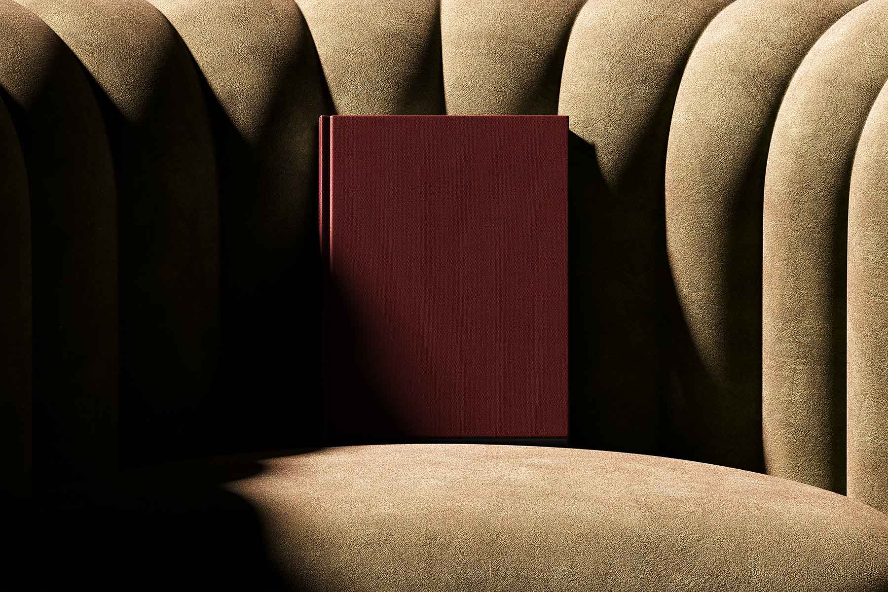 Cover Book Mockup PSD Scene
