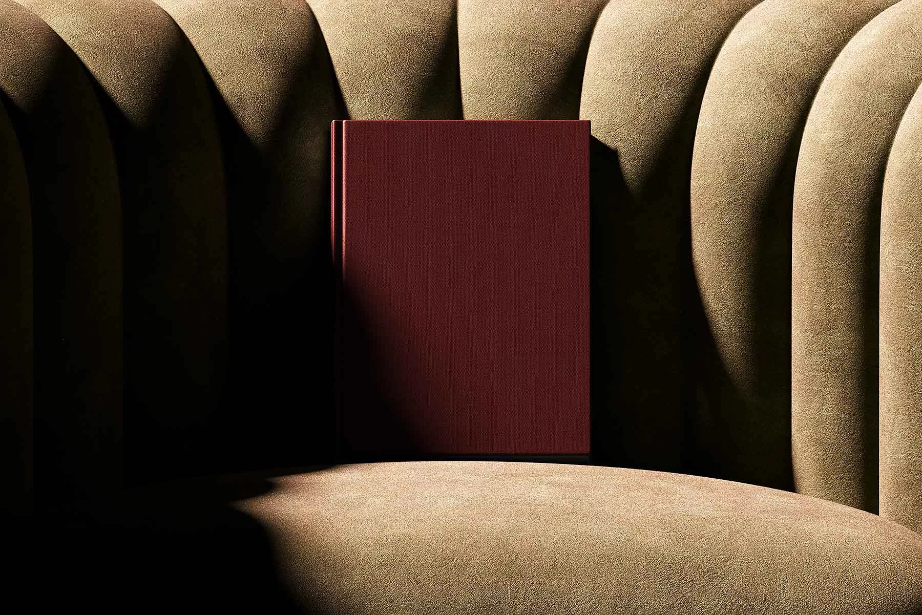 Cover Book Mockup PSD Scene