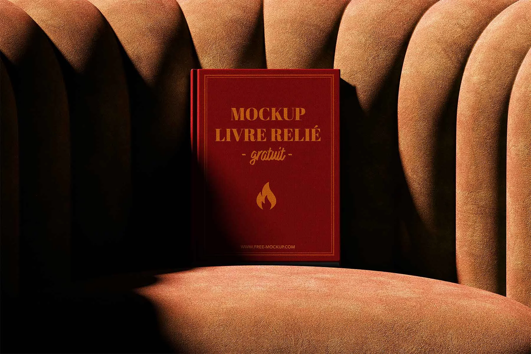 Cover Book Mockup PSD Scene