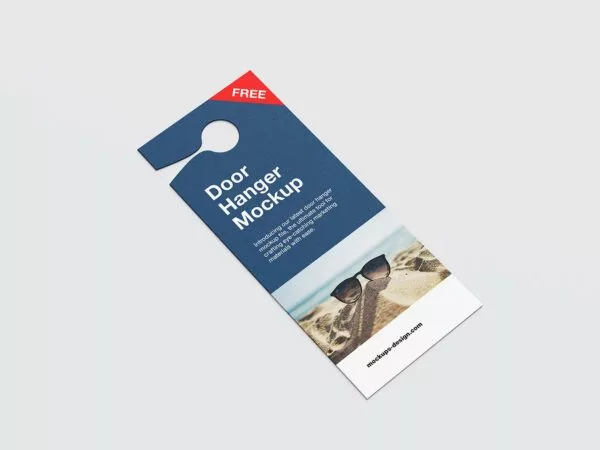 Door Hanger Flyer Mockup – Rectangle Format