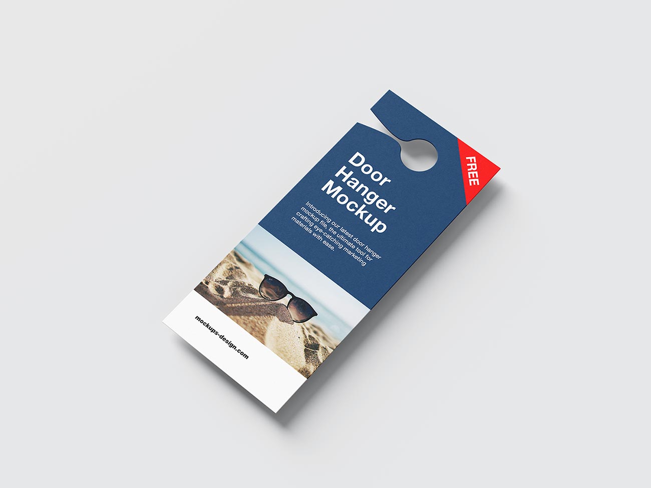 Door Hanger Flyer Mockup – Rectangle Format