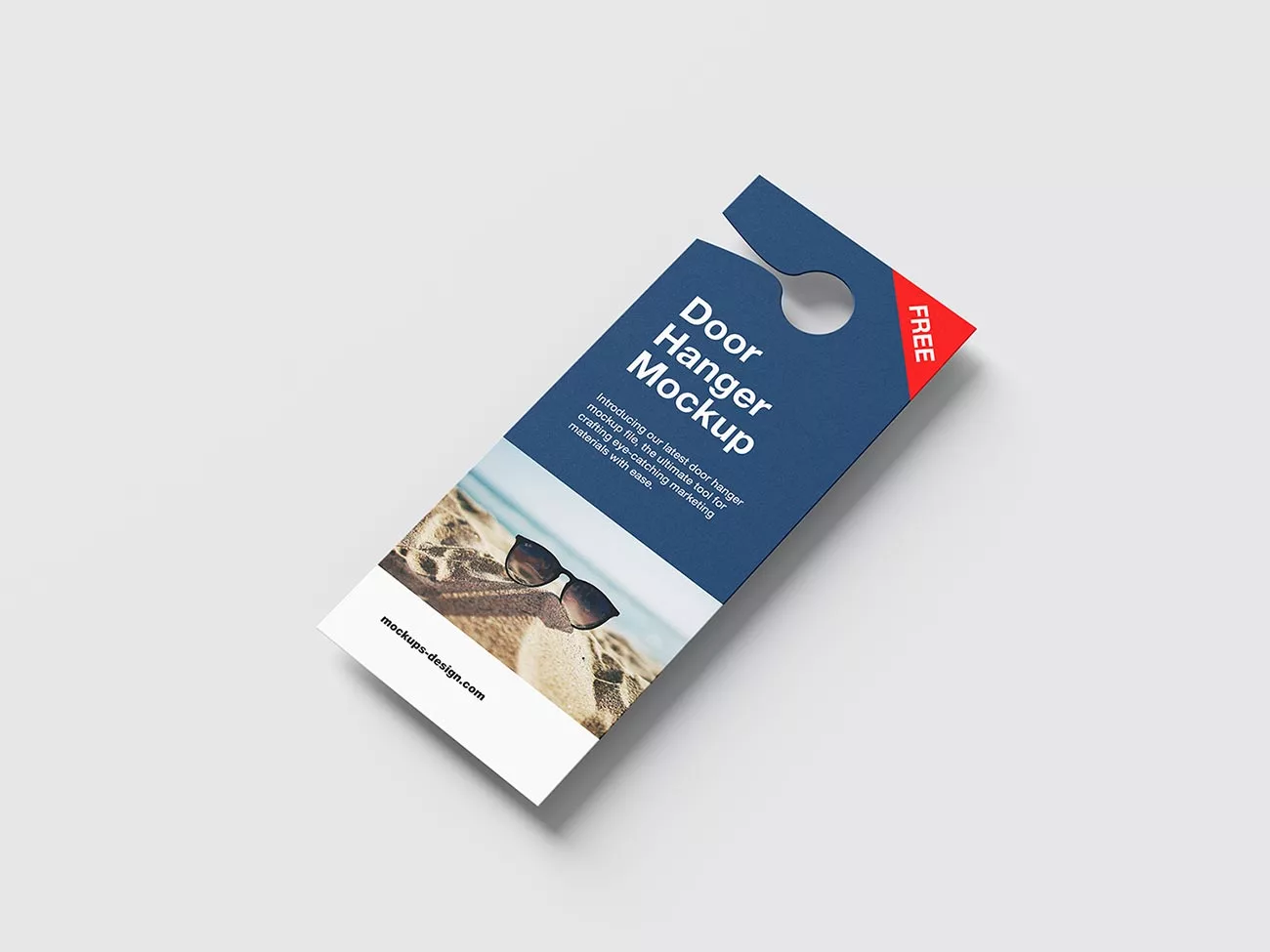 Door Hanger Flyer Mockup – Rectangle Format