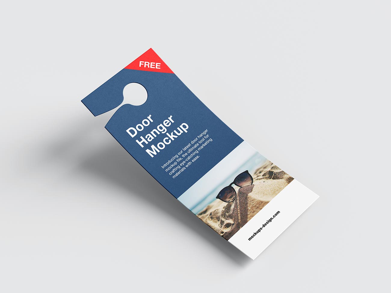 Door Hanger Flyer Mockup – Rectangle Format