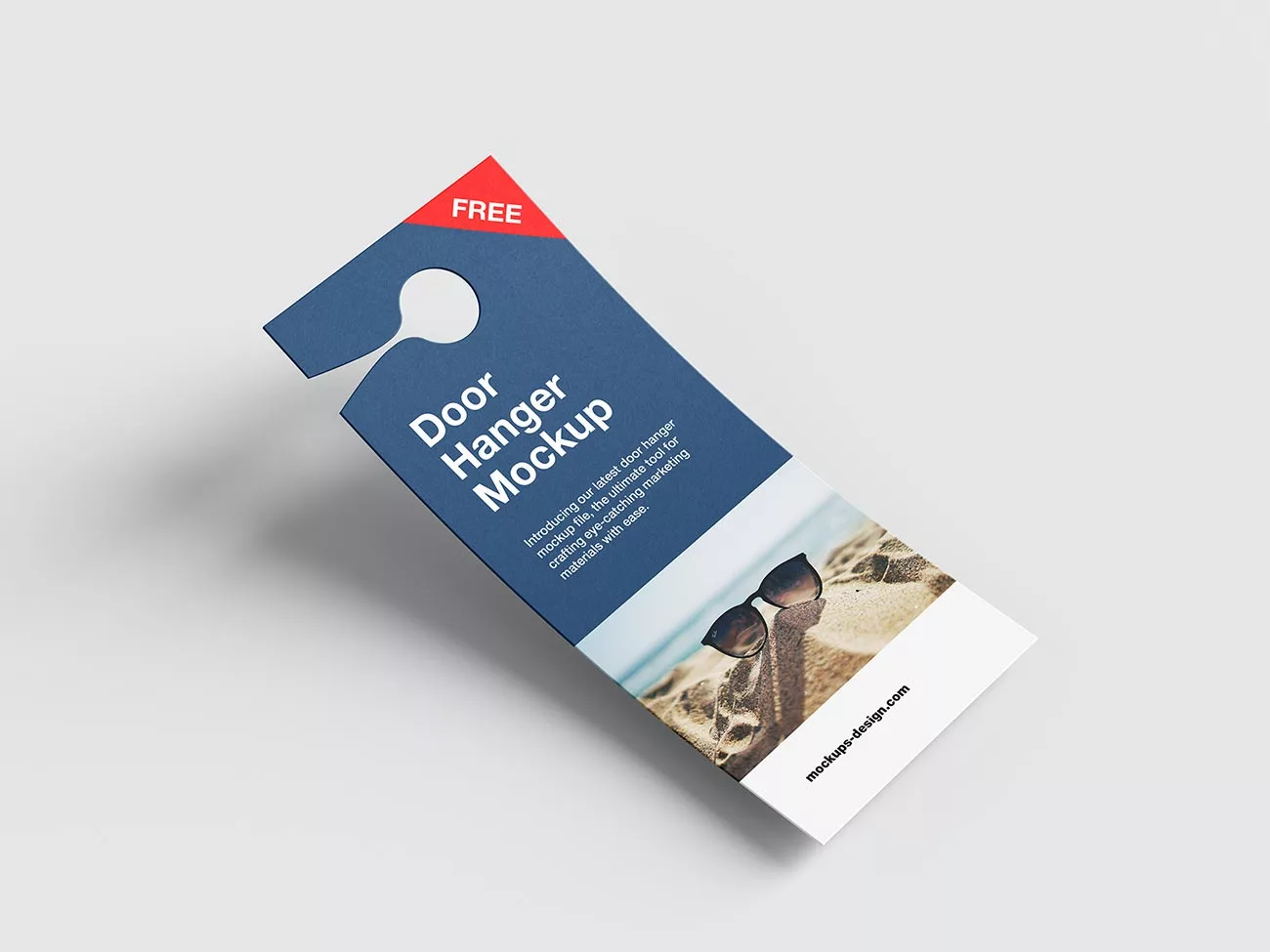 Door Hanger Flyer Mockup – Rectangle Format