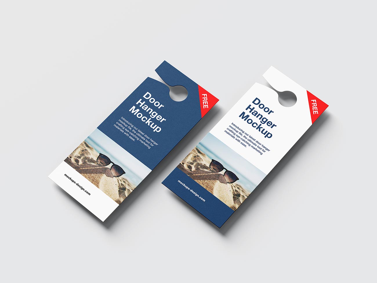 Door Hanger Flyer Mockup – Rectangle Format