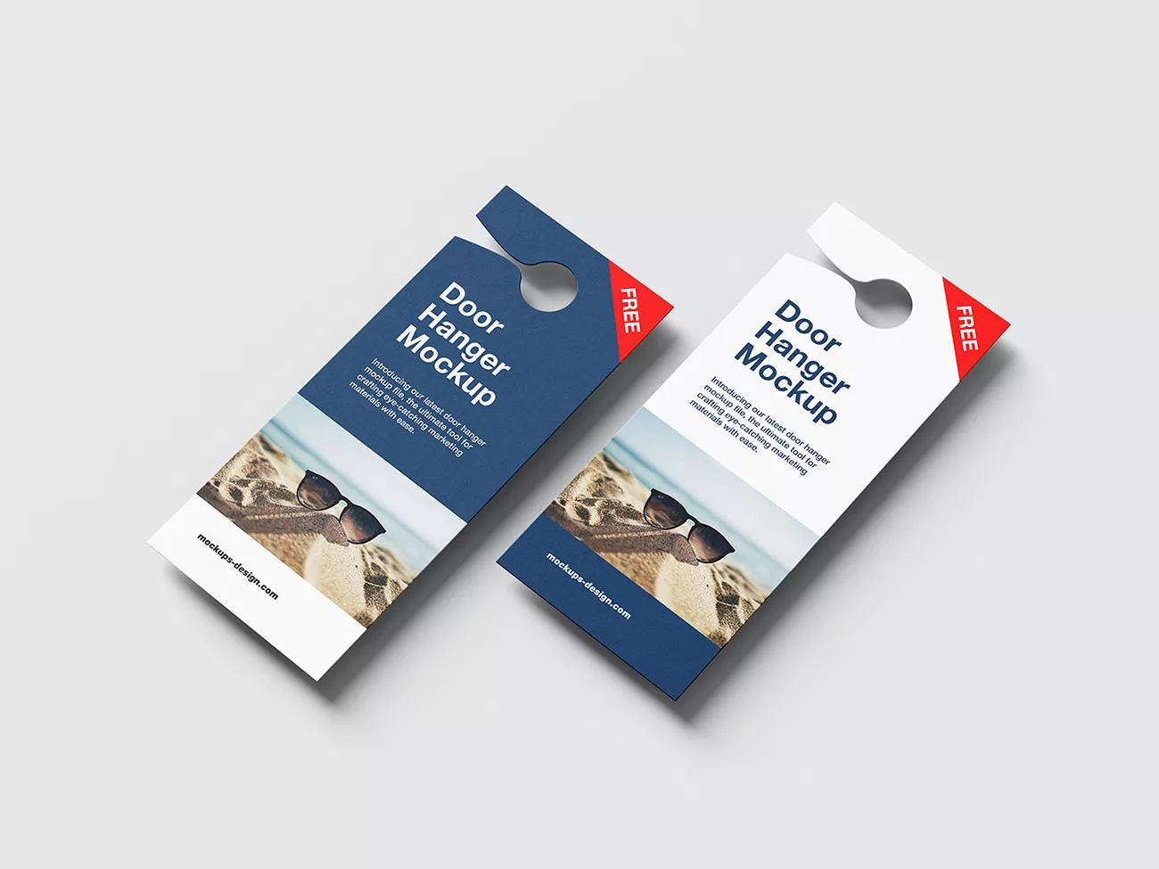 Door Hanger Flyer Mockup – Rectangle Format