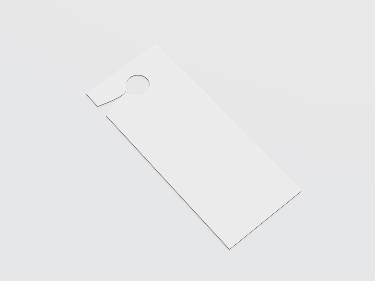 Door Hanger Flyer Mockup – Rectangle Format