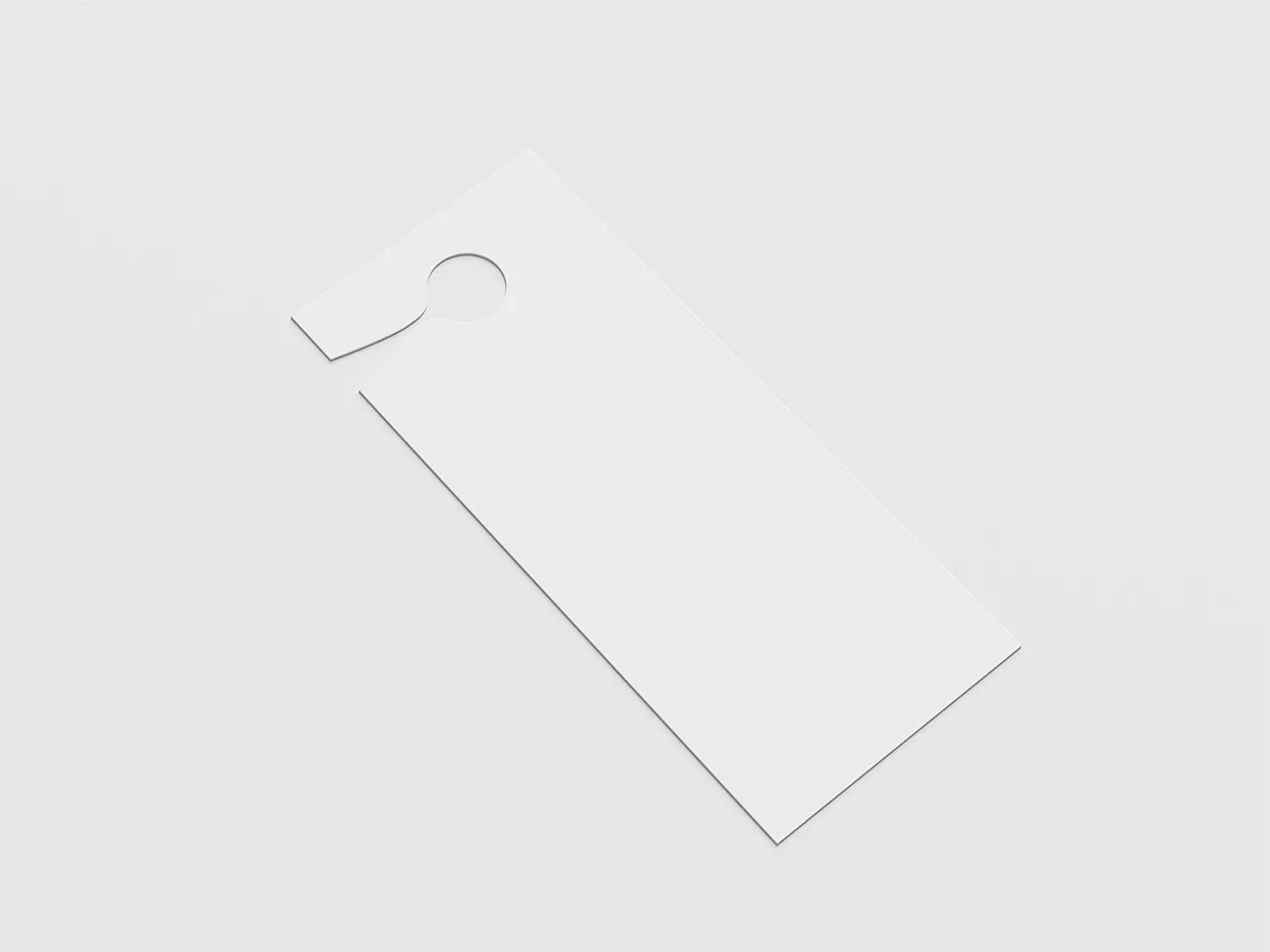 Door Hanger Flyer Mockup – Rectangle Format