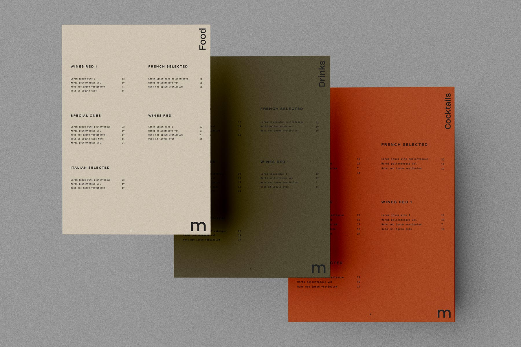 Floating Restaurant Menu Mockup