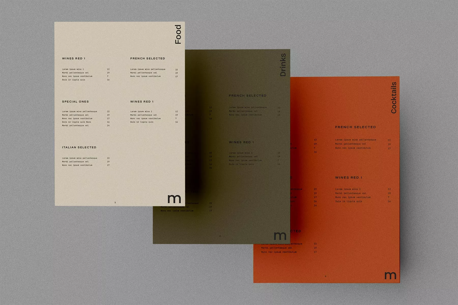 Floating Restaurant Menu Mockup