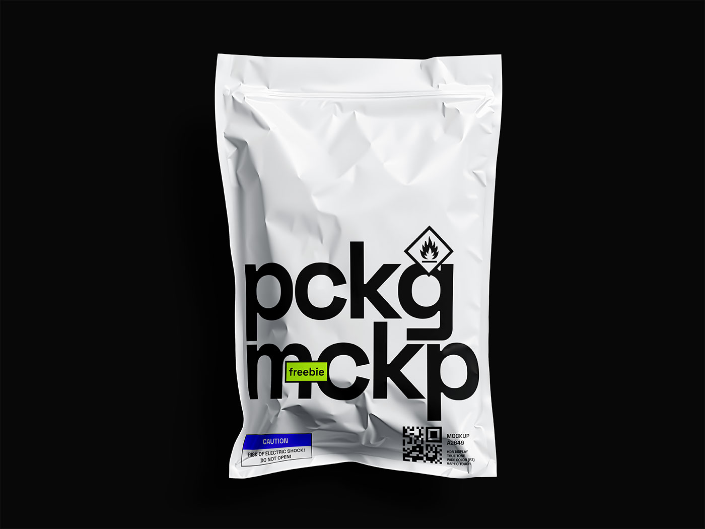 Free Food Pouch Packaging Mockup