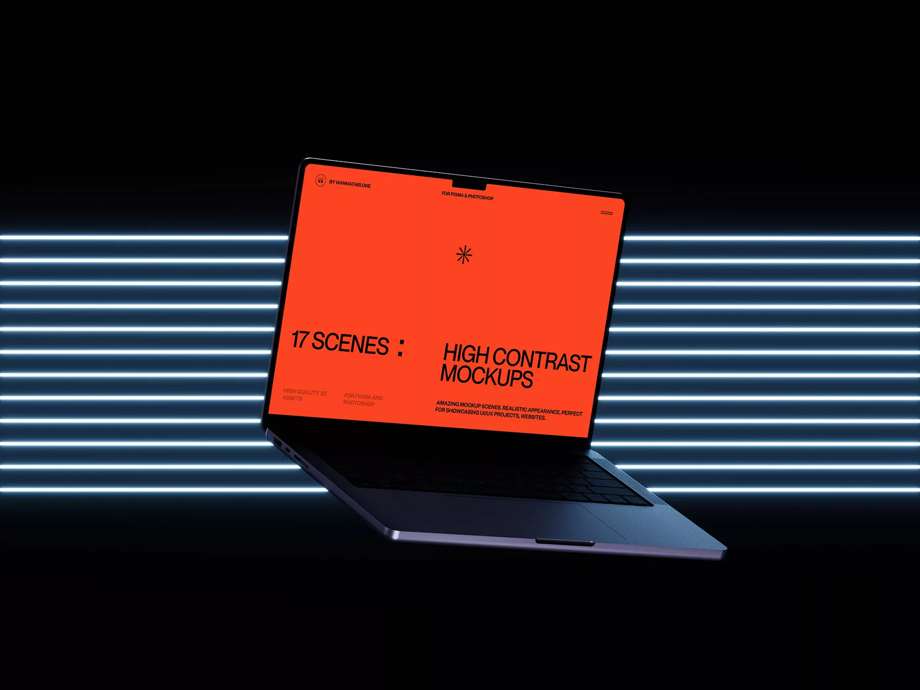Free MacBook Laptop Mock-Up