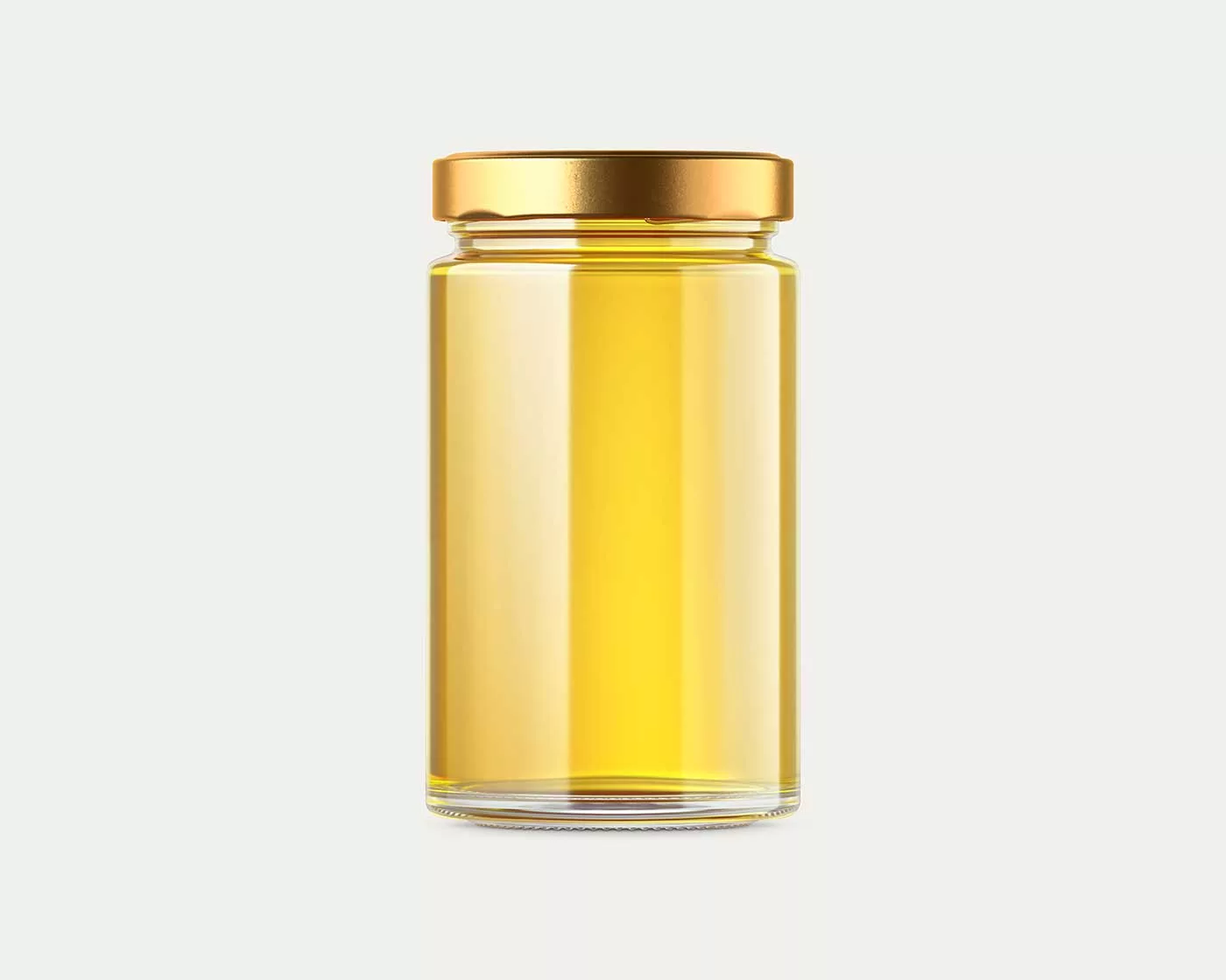 Glass Honey Jar Mockup