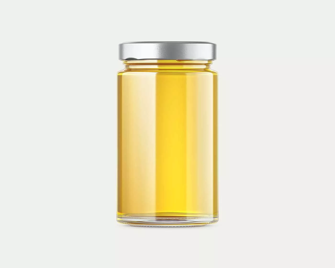 Glass Honey Jar Mockup
