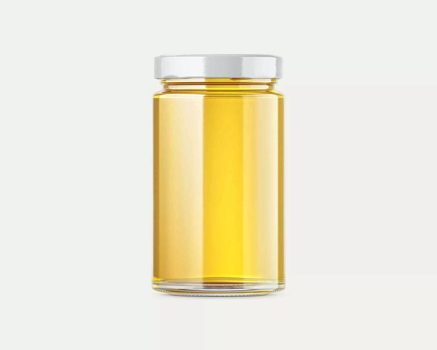 Glass Honey Jar Mockup