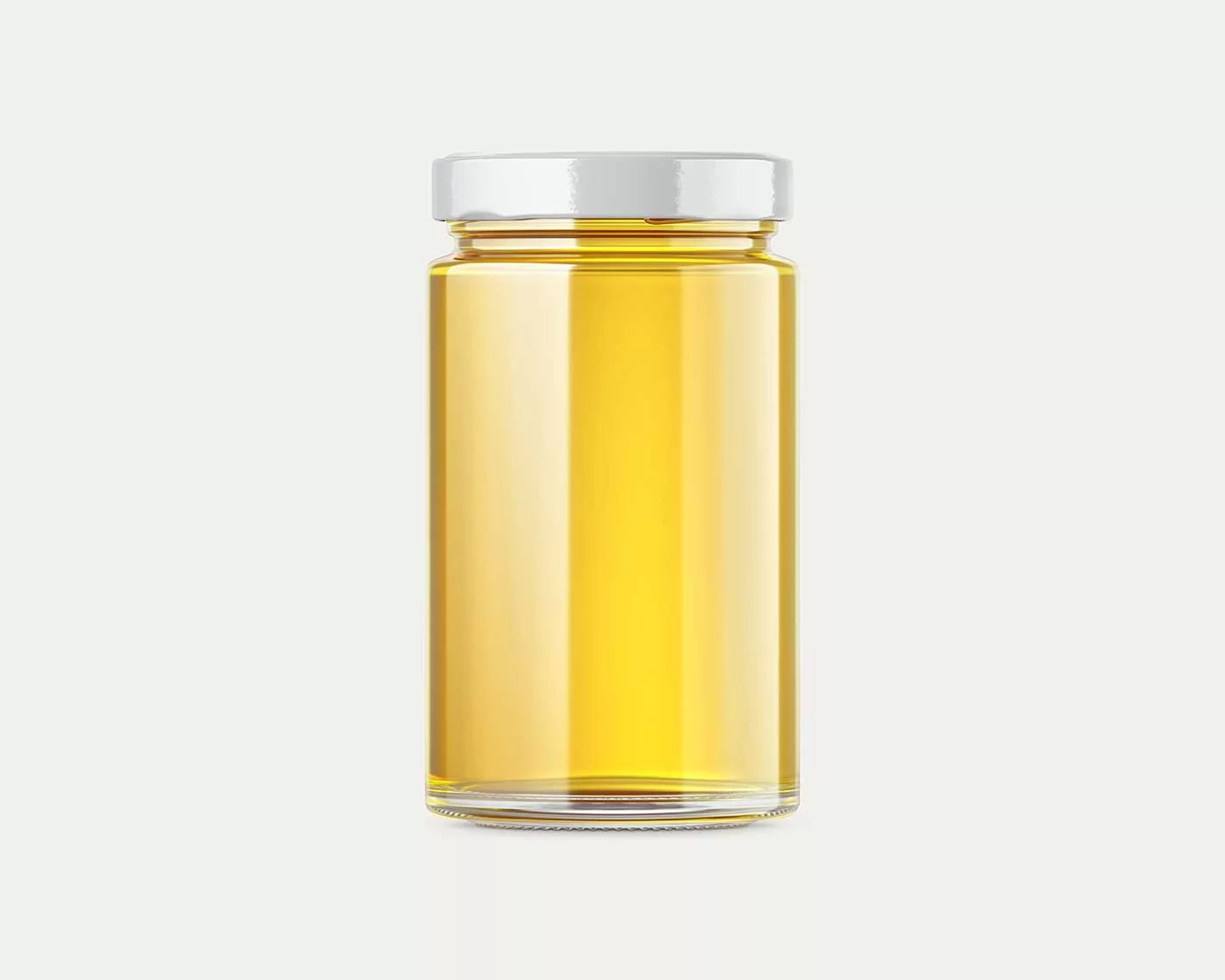 Glass Honey Jar Mockup