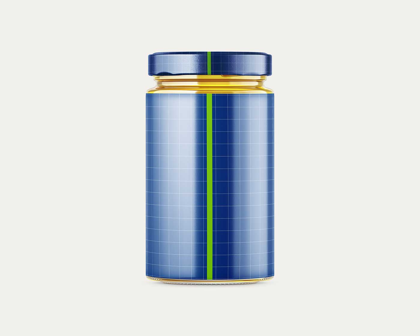 Glass Honey Jar Mockup