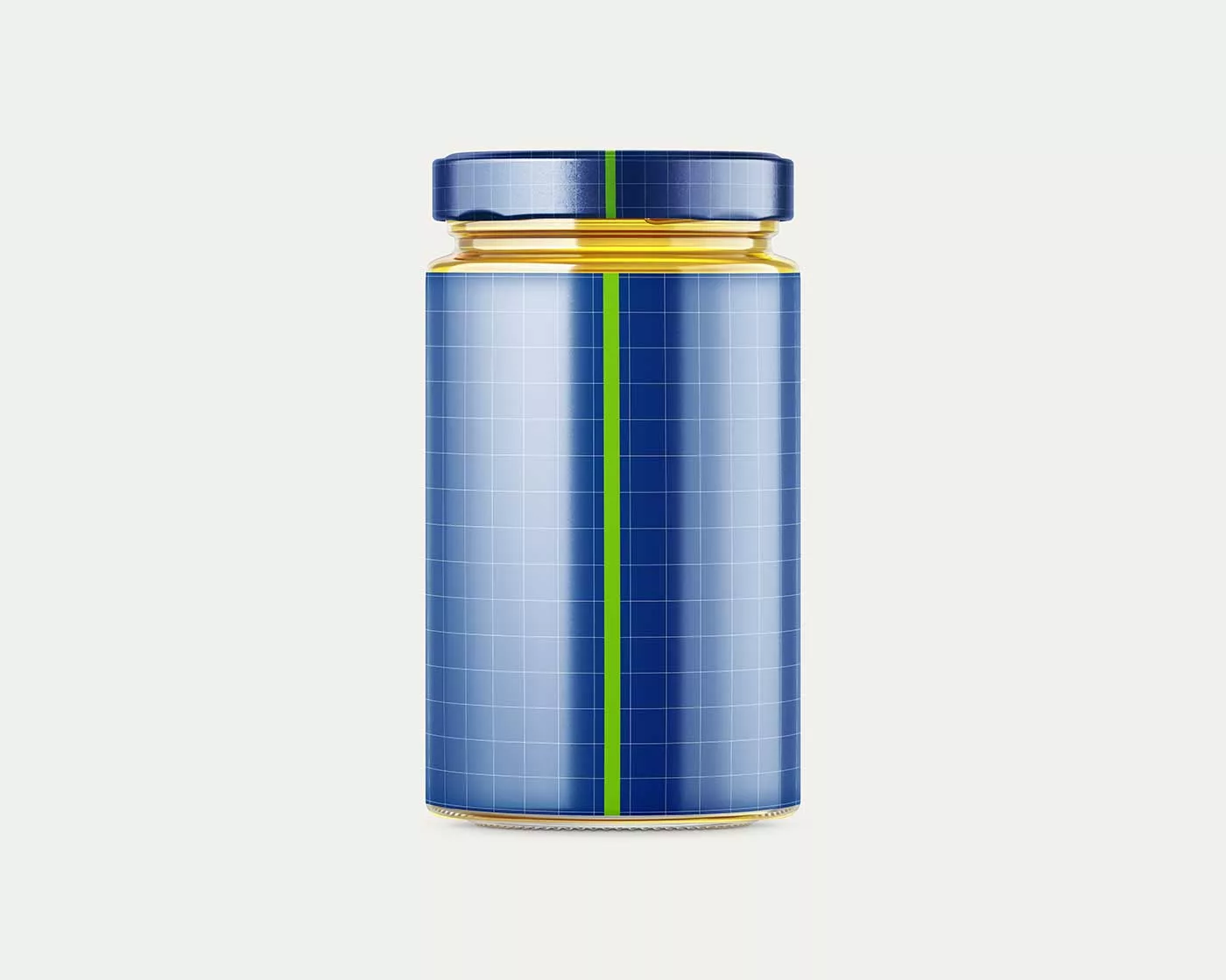Glass Honey Jar Mockup