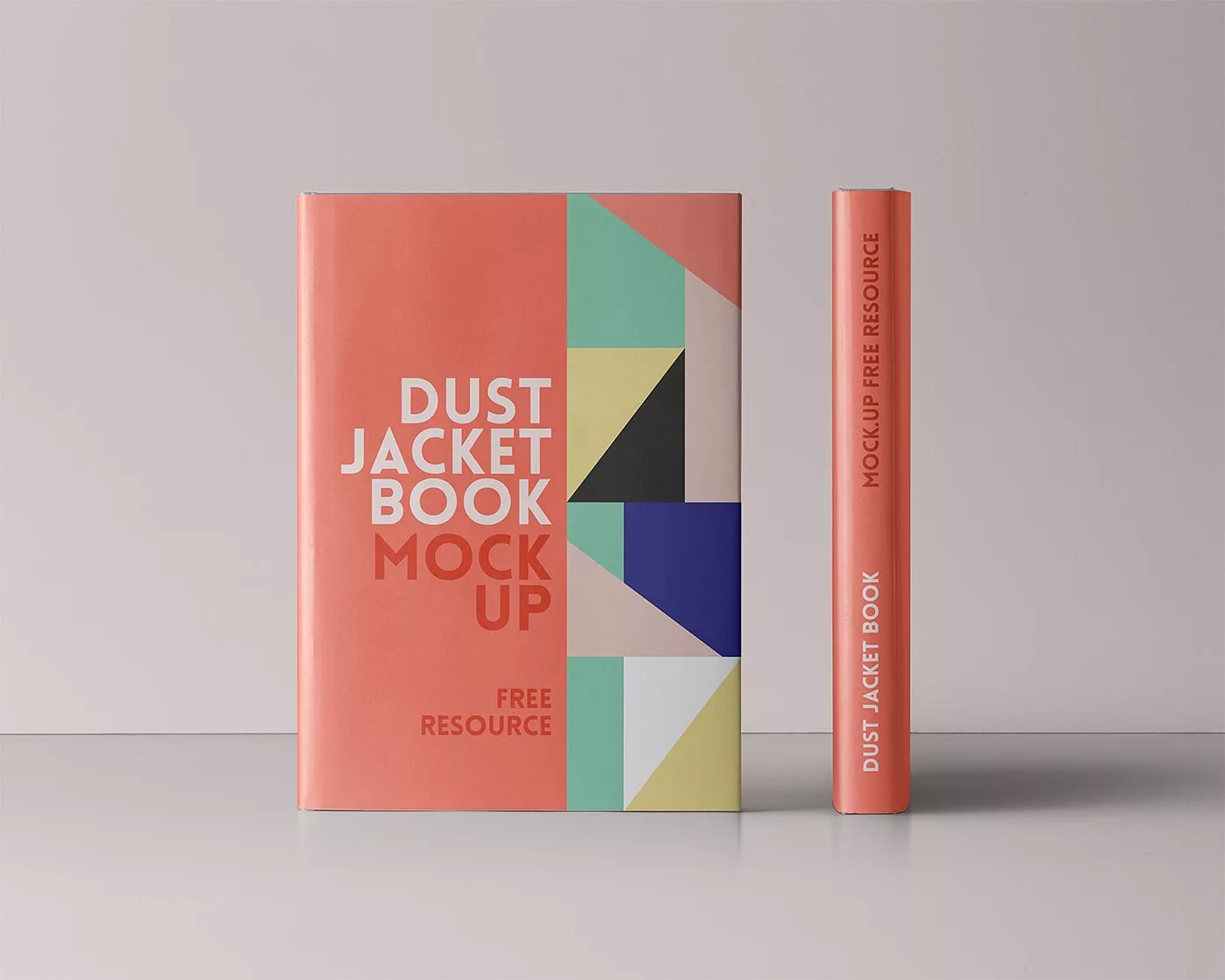Hardcover Book with Dust Jacket Mockup