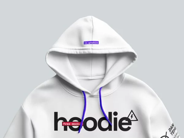 Hoodie Mockup Close-Up Scene