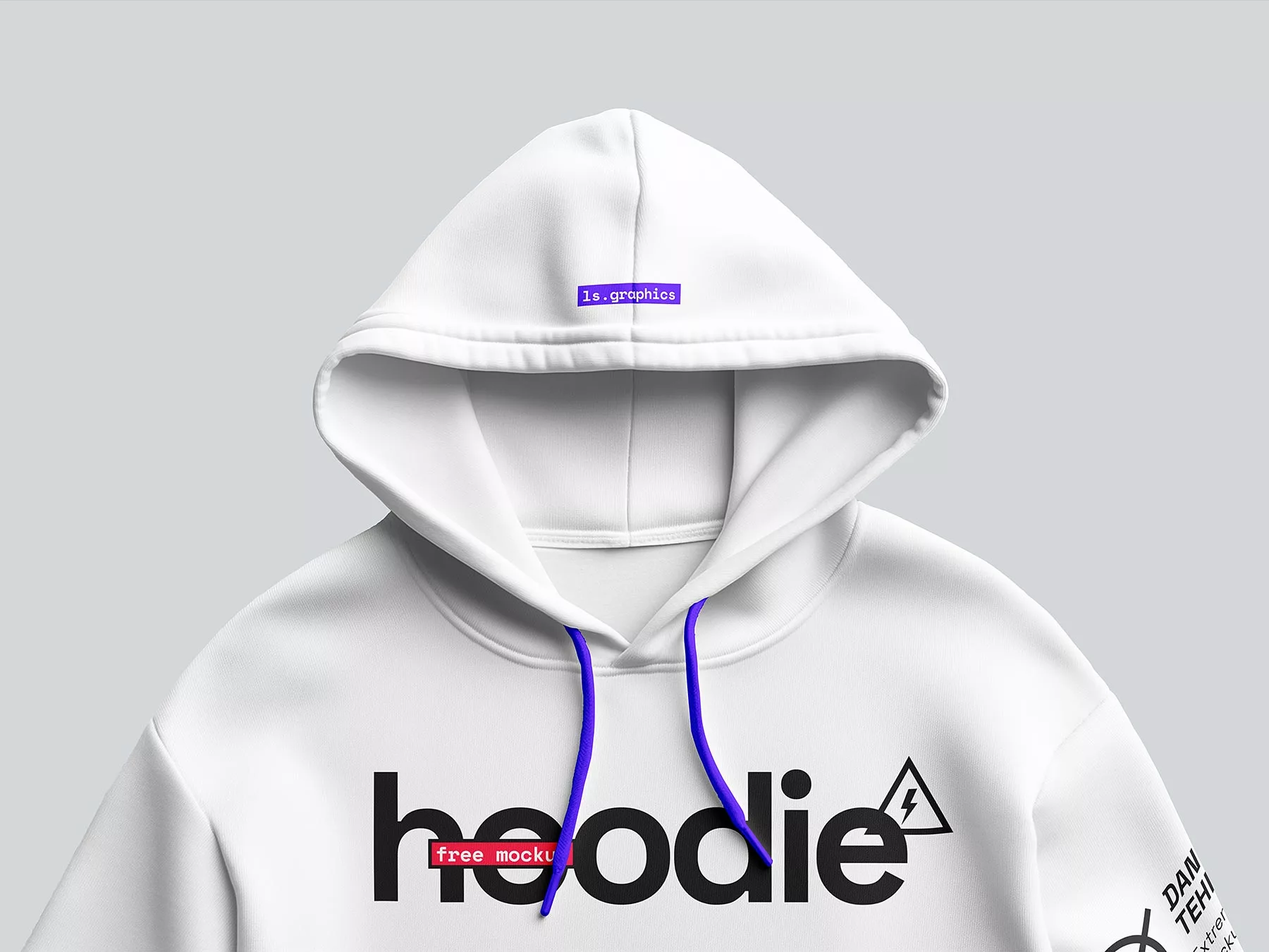 Hoodie Mockup Close-Up Scene