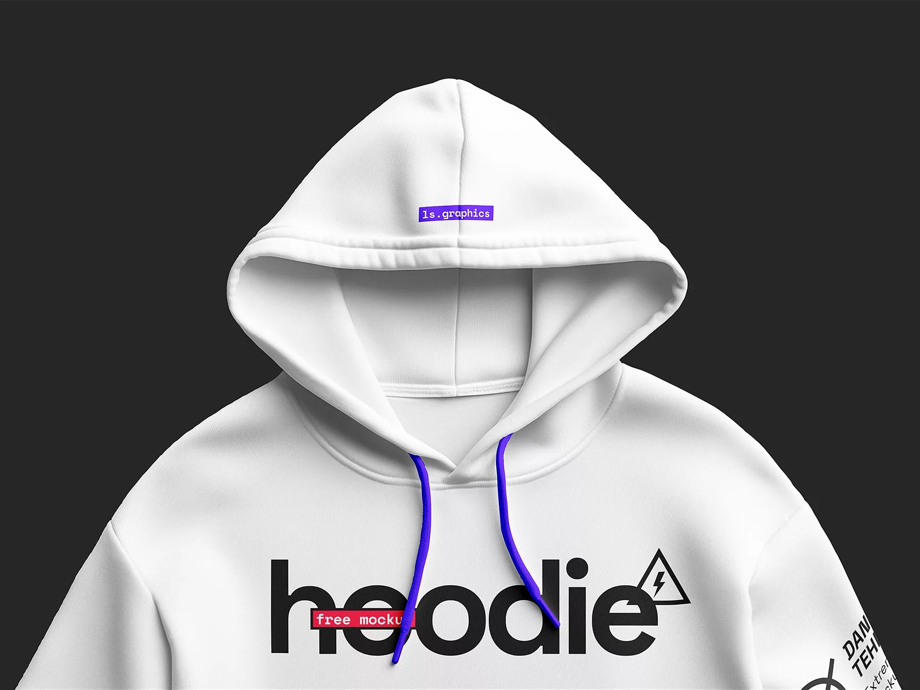 Hoodie Mockup Close-Up Scene