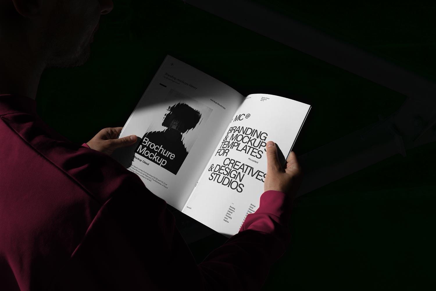 Open Brochure Mockup – Magazine Style Layout