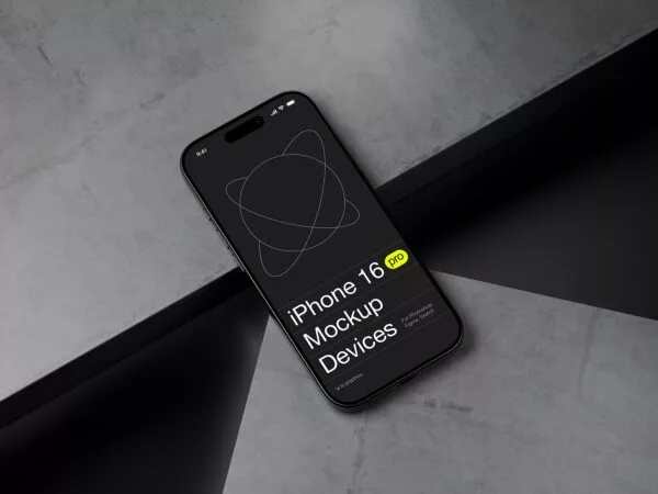 Phone Screen Mockup UI Design Presentation
