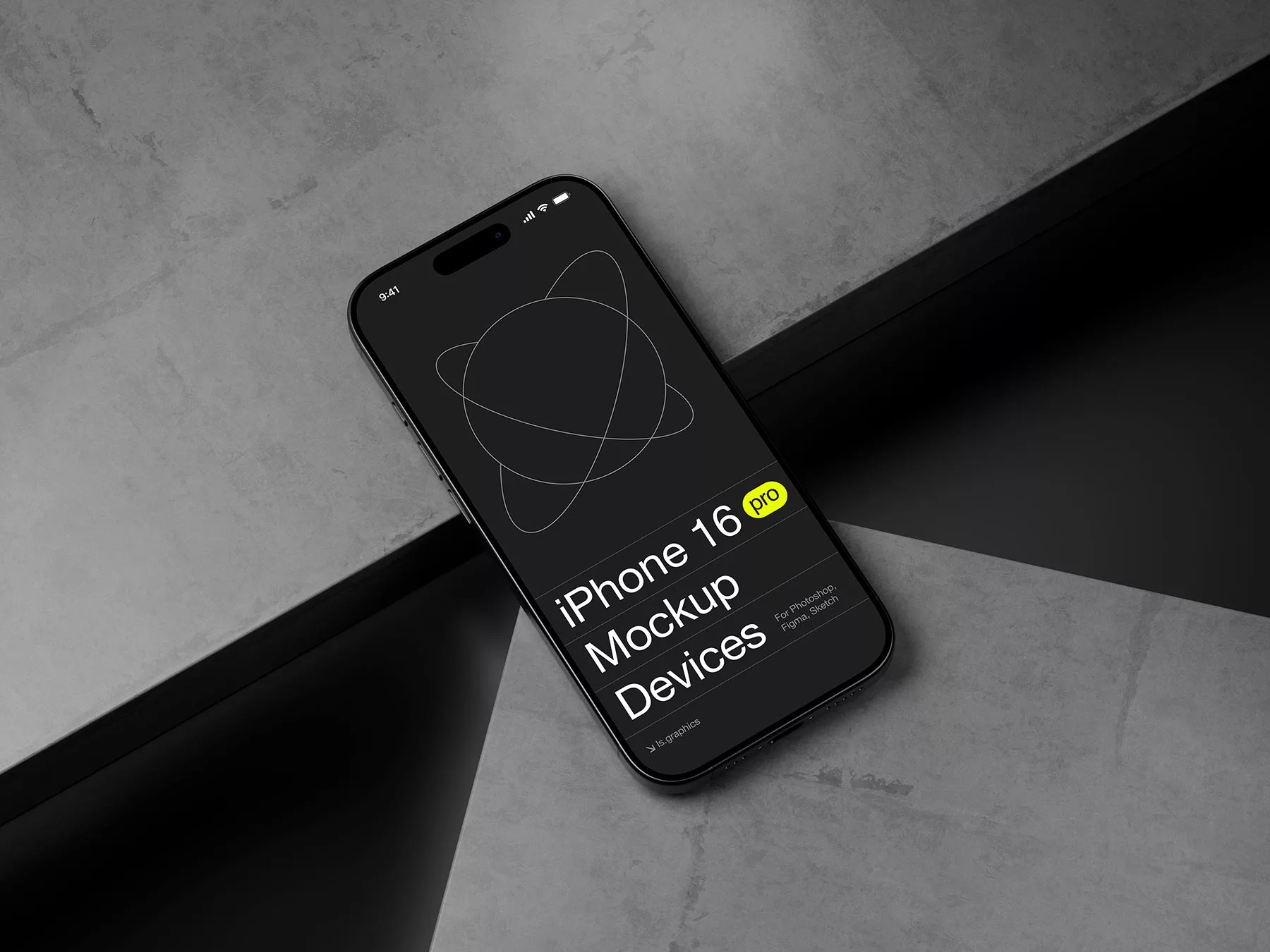 Phone Screen Mockup UI Design Presentation