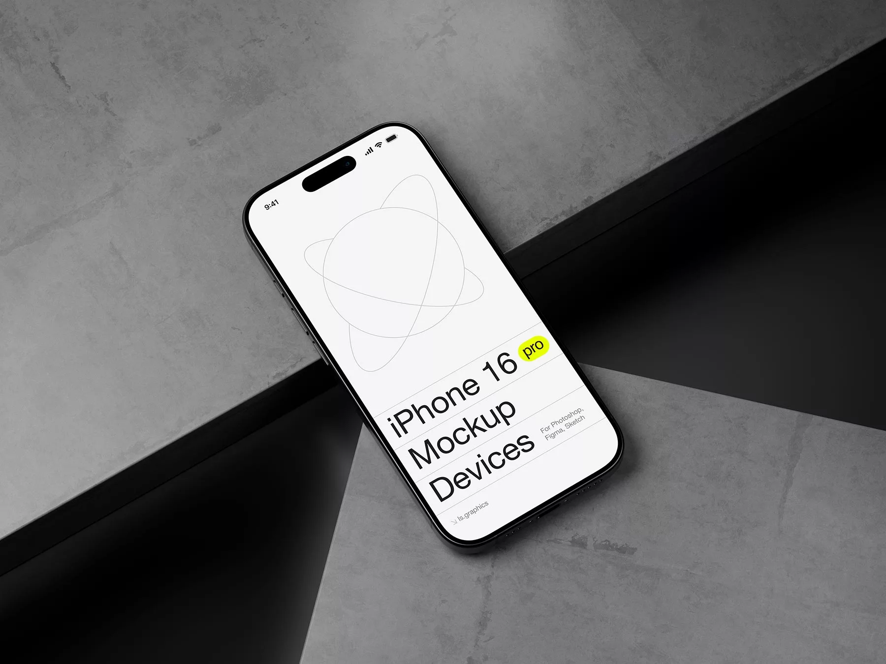 Phone Screen Mockup UI Design Presentation