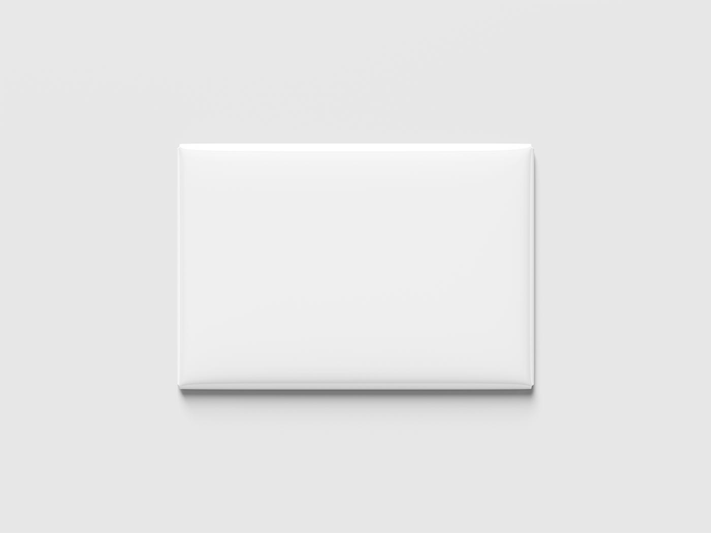 Rectangular Fridge Magnet Mockup