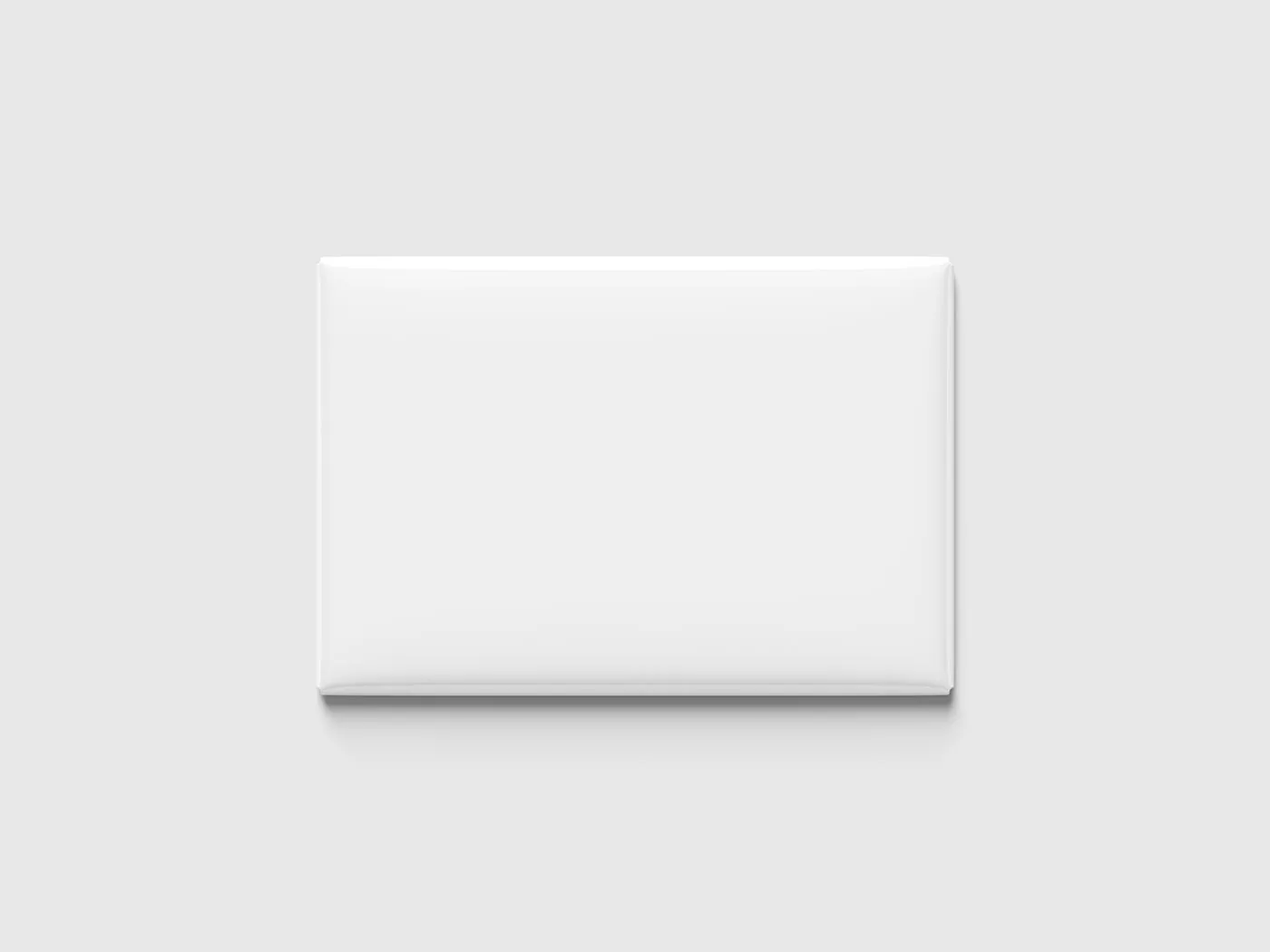 Rectangular Fridge Magnet Mockup