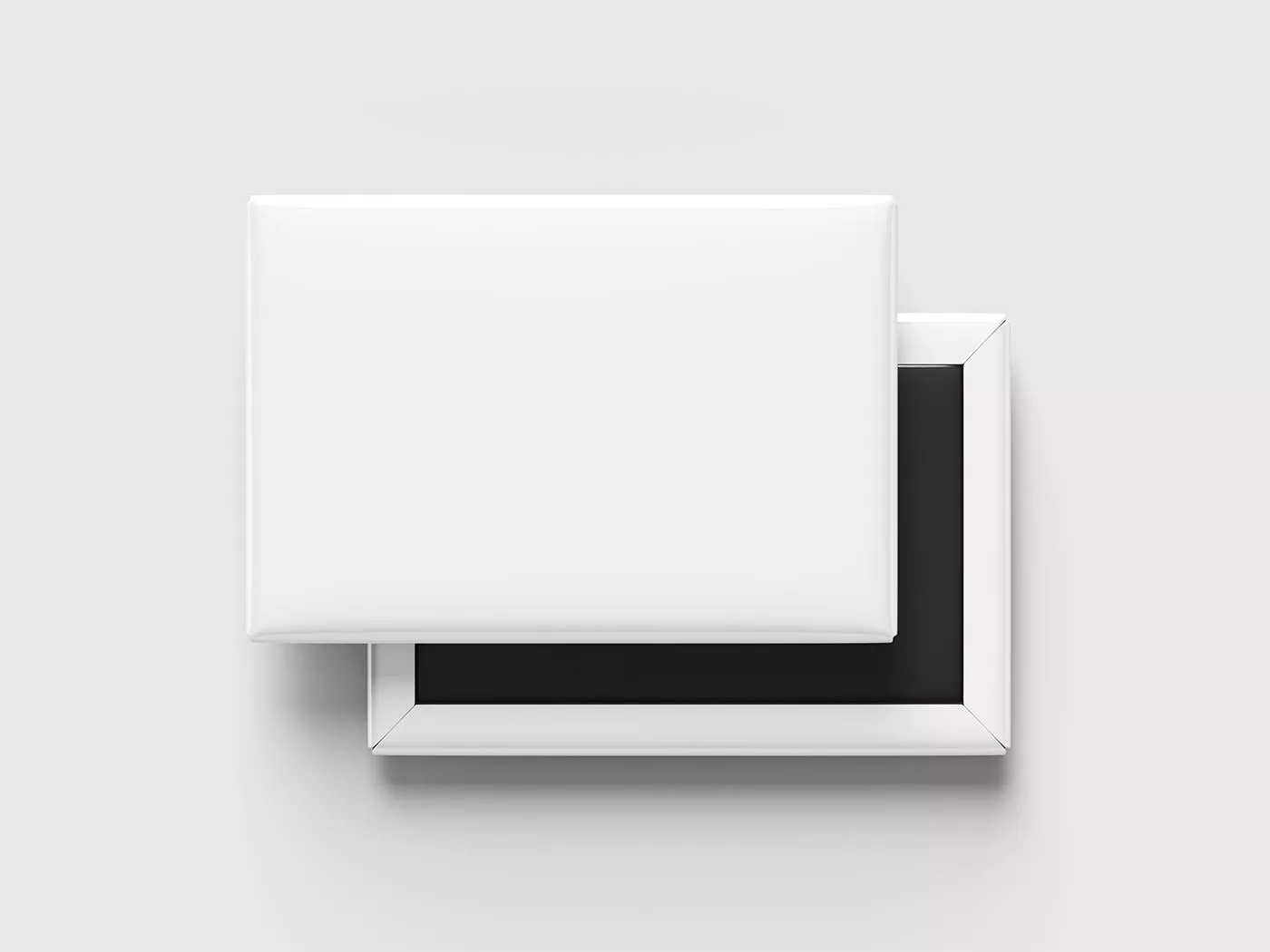 Rectangular Fridge Magnet Mockup