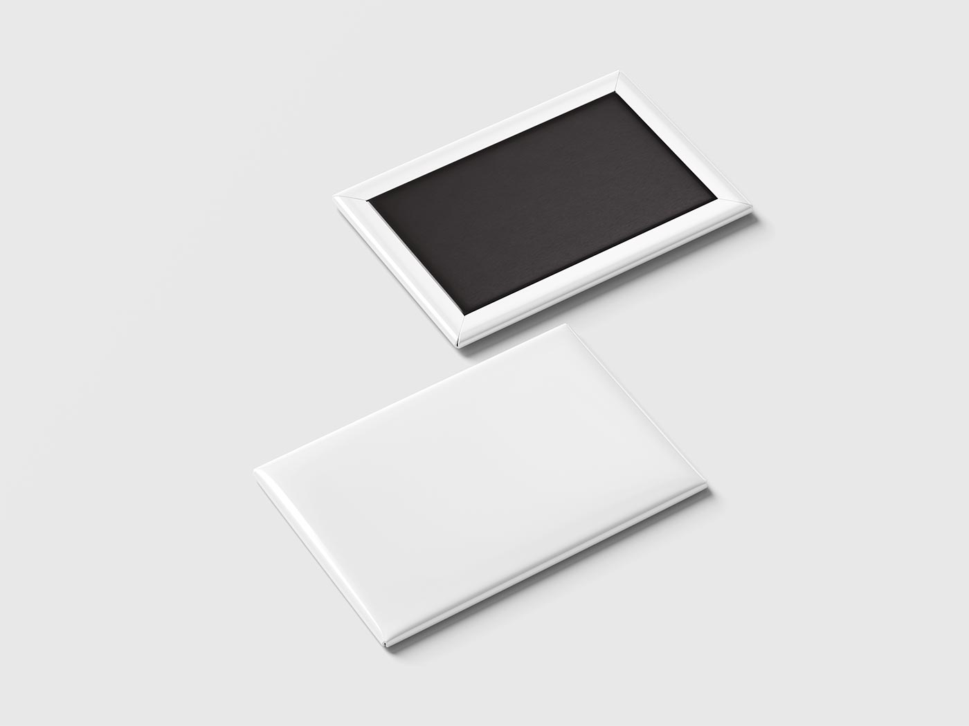 Rectangular Fridge Magnet Mockup