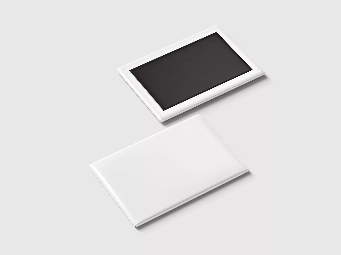Rectangular Fridge Magnet Mockup