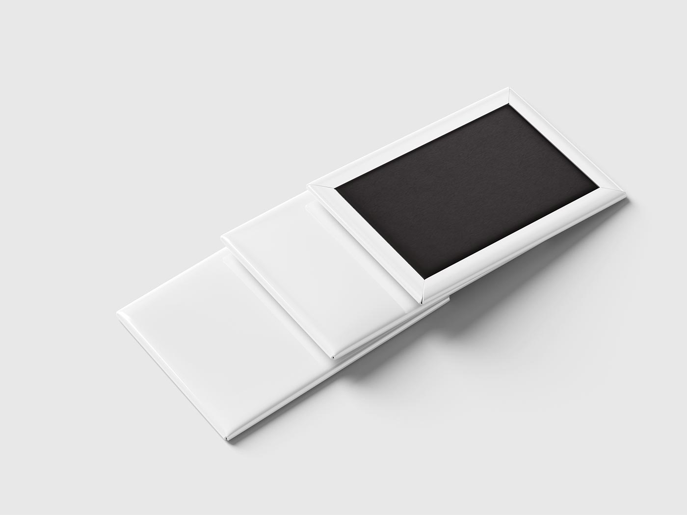 Rectangular Fridge Magnet Mockup
