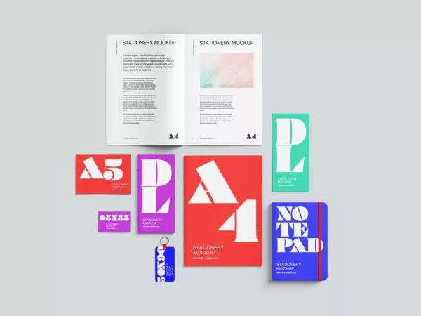 Stationery Branding Mockup Set – Free
