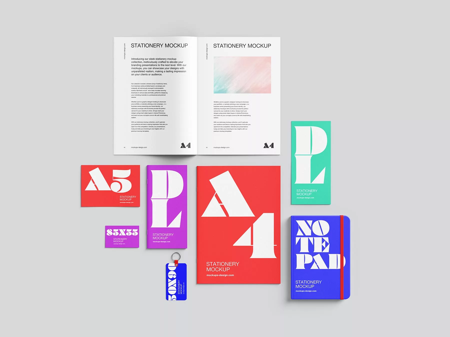Stationery Branding Mockup Set – Free