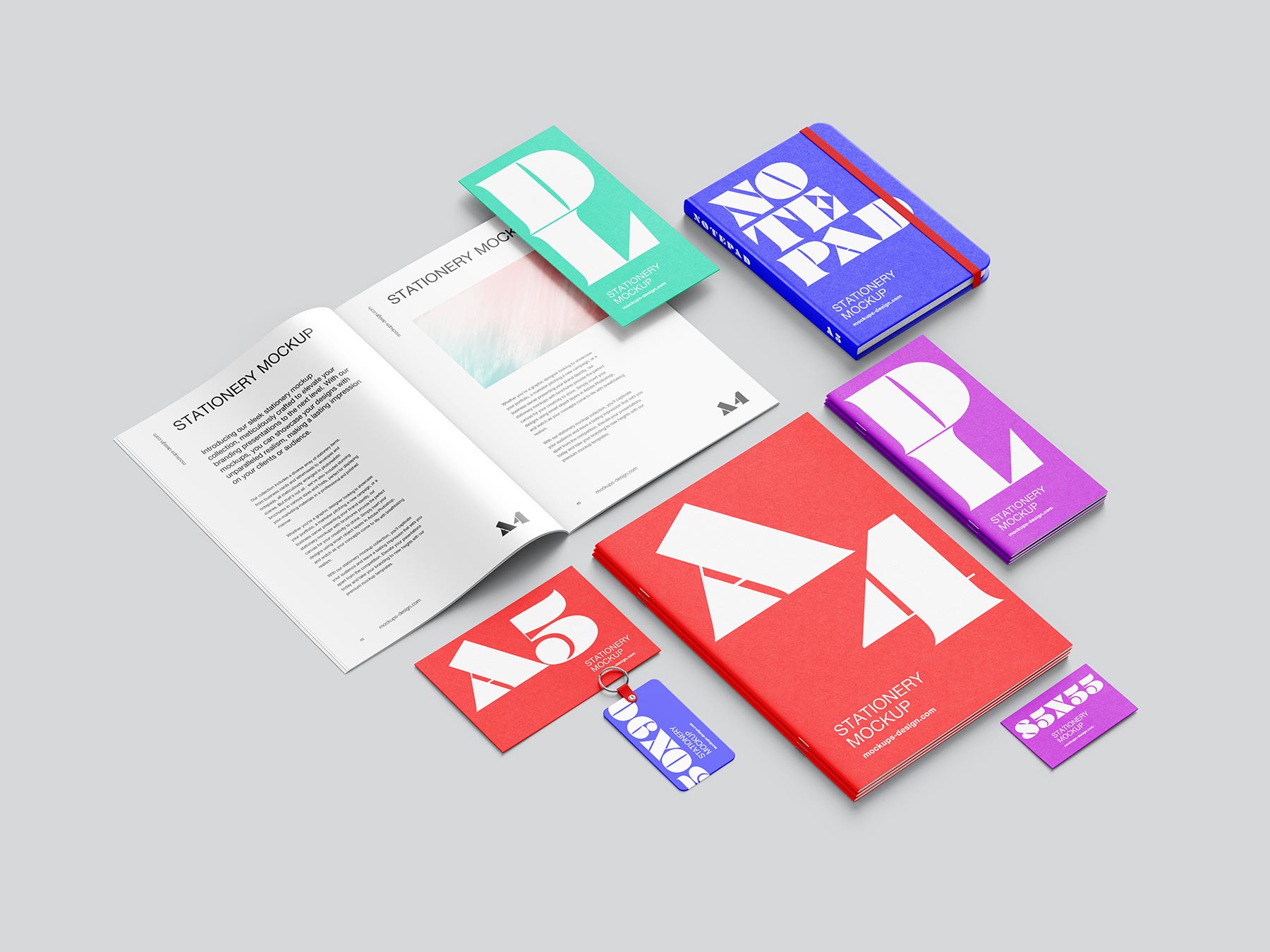 Stationery Branding Mockup Set – Free