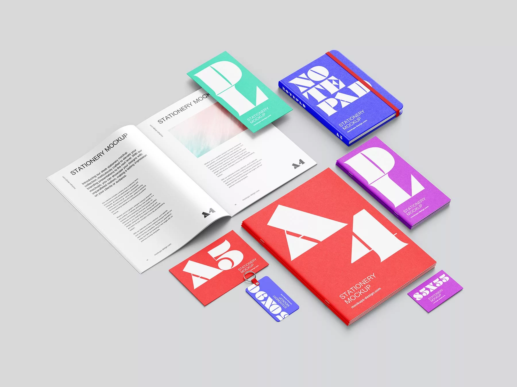 Stationery Branding Mockup Set – Free