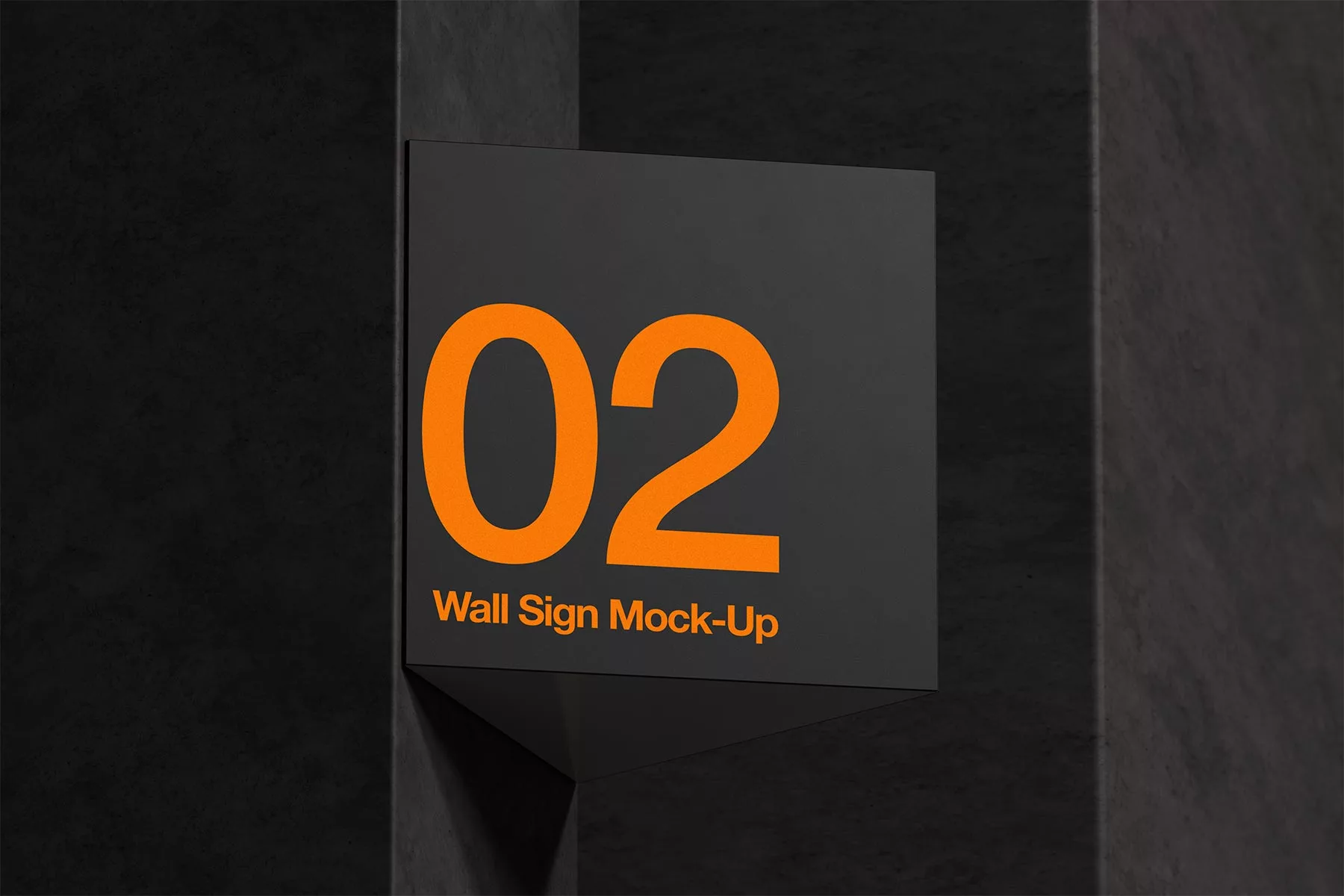 Wall Sign Free Mock-Up