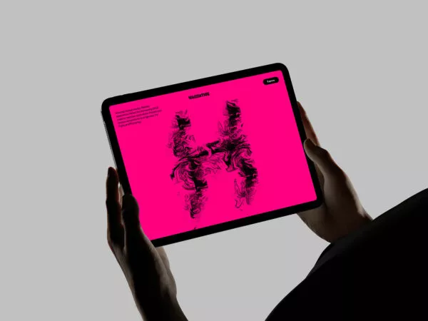 iPad Tablet Mockup – Held in Hands