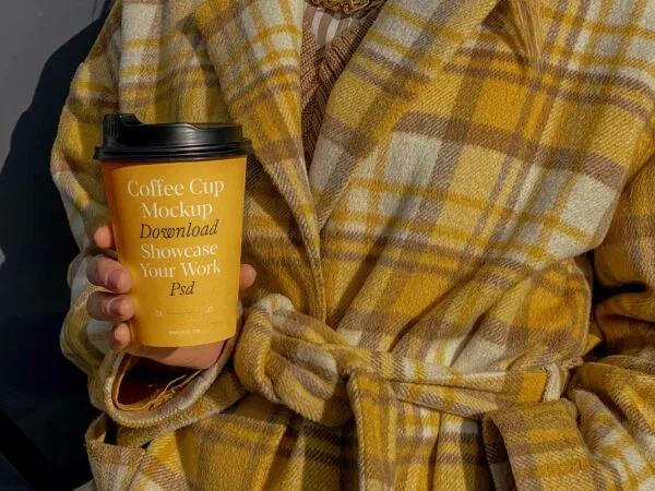 Coffee Cup in Hand Mockup